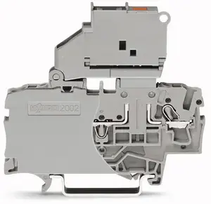 Клемма предохранительная Wago 2002-1611/1000-541, 2.5мм², 250В, серая