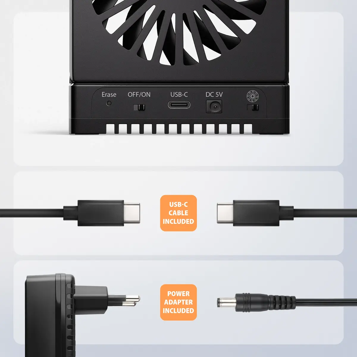 Док-станция Axagon ADSA-M2C44 USB4 для 4x M.2 NVMe SSD Photo 12