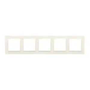 Kontakt-Simon CR5/41 Five-Gang Frame for Electrical Outlets, White