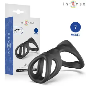 Кольцо для пениса INTENSE Liam Model 7 с двойным кольцом и стимулирующим отростком