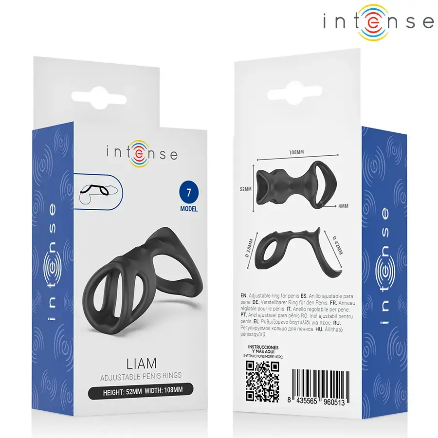 Кольцо для пениса INTENSE Liam Model 7 | Поддержка и стимуляция Photo 7