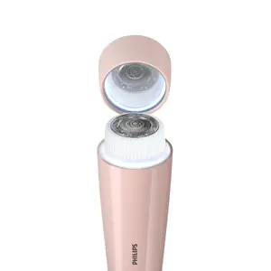 Эпилятор для лица Philips 5000 series BRR454/00 розовый роторный на батарейках