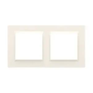 Kontakt-Simon CR2/41 Double Frame for Electrical Outlets, White