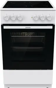 Gorenje GEC5A41WG Freestanding Electric Cooker with Ceramic Hob, 62L Oven