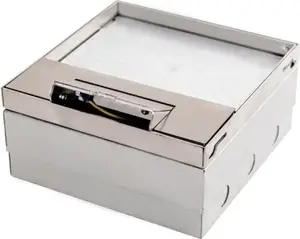 Alfako PP6M-A nerūsējošā tērauda grīdas kārba ar vietu seguma ieklāšanai, līdz 2x3 moduļiem