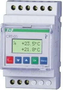 F&F CRT-05 Digital Temperature Regulator, 2-Function, -100 to +400°C, 16A, 1P