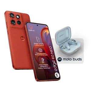 Смартфон Motorola Edge 60 Neo с наушниками Moto Buds, 6.36 дюйма, 8 ГБ ОЗУ, 256 ГБ ПЗУ, 5G, Android 15, Красный