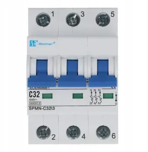 Spamel SPMN-C32 3P 32A C-Curve Miniature Circuit Breaker 6kA