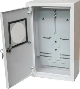 Alfako A-RZ19E Surface-Mounted Meter Distribution Board for 1x3F Electronic Meter with Lock and Window RAL 9003