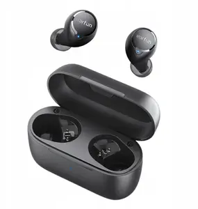 EarFun Free 2S TWS bezvadu austiņas, Bluetooth 5.2, melnas