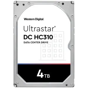 HGST Ultrastar DC HC310 4TB iekšējais cietais disks, 3.5 collas, 7200 RPM, 256MB kešatmiņa, SAS saskarne