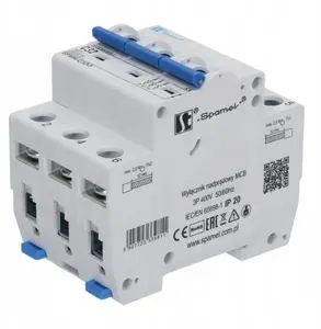 Spamel SPMN-C25/3 Miniature Circuit Breaker, 3-Pole, 25A, C-Curve, 6kA