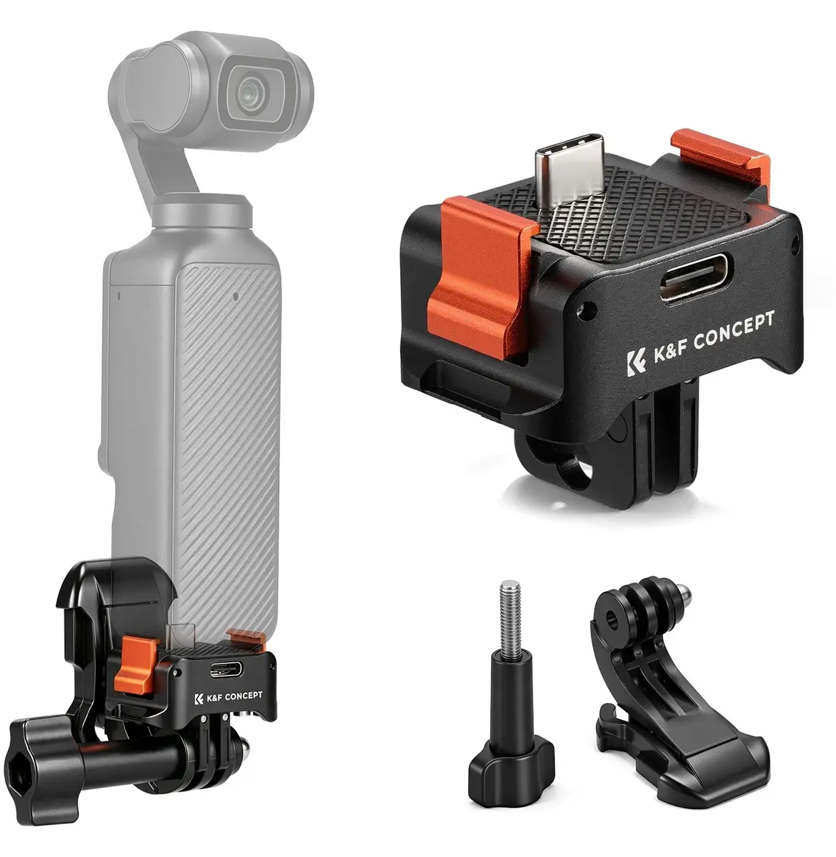 K&F ātrās atbrīvošanas adapteris ar 1/4&quot