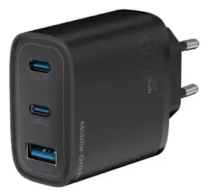 Mobile Origin FRL-GAN40W-MO13-BLK Universal Wall Charger 40W with 2 USB-C Ports Black