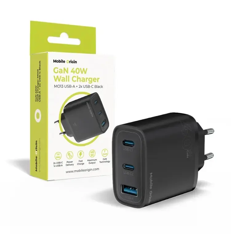 Lādētājs Mobile Origin FRL-GAN40W-MO13-BLK Photo 2