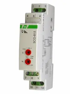 FF SCO-815 Universal Dimmer for R, L, C, and ESL Loads, 500W, 230V AC, DIN Rail Mount