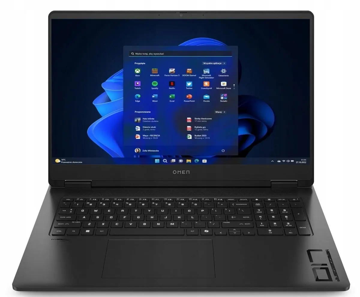 HP Omen 17-db1006nw spēļu portatīvais dators