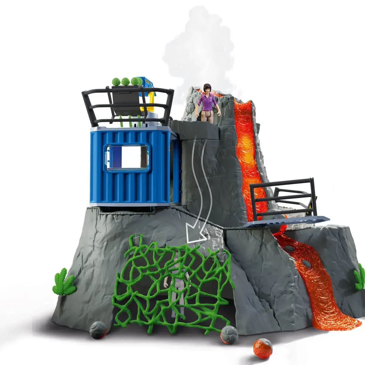 Schleich Dinosaurs Volcano Expedition Base Camp Playset Photo 7