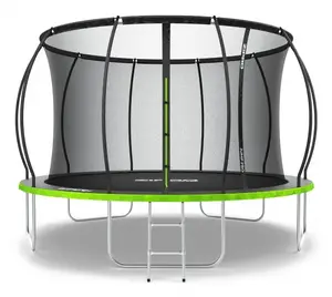ZIPRO Jump Pro Premium 12FT 374 cm apaļš āra batuts ar drošības tīklu un kāpnēm