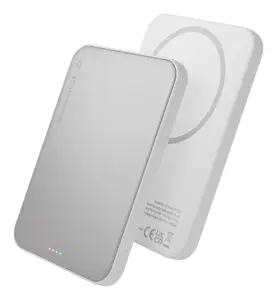 dbramante1928 re-charge 5000 mAh Power Bank with 25W Wireless Charging, Aluminium