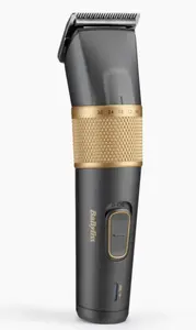 BaByliss E987E Hair Clipper, Lithium-Ion Battery, 0.6 mm - 28 mm Cutting Length, Gold/Granite