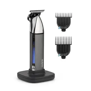 BaByliss Super-X Metal T996E Beard Trimmer, 0.2-12mm, Stainless Steel/Titanium Blades, Wet & Dry, Black