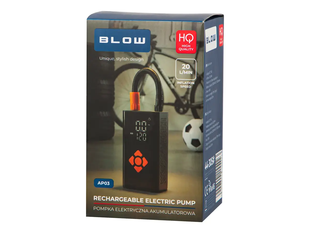 Портативный аккумуляторный компрессор BLOW Photo 3