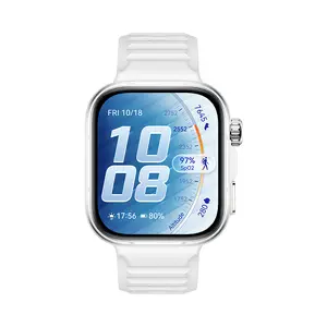 Huawei WATCH Fit 5 Pro Viedpulkstenis 4.88 cm AMOLED Skārienekrāns Balts GPS Bluetooth Alumīnijs Titāns Fluoroelastomēra siksniņa