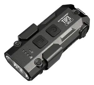 Nitecore TIP3 Keychain Flashlight, 720 lm, LED, USB Rechargeable, Black