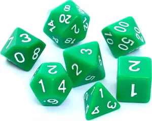 Rebel RPG Dice Set, Matte Green