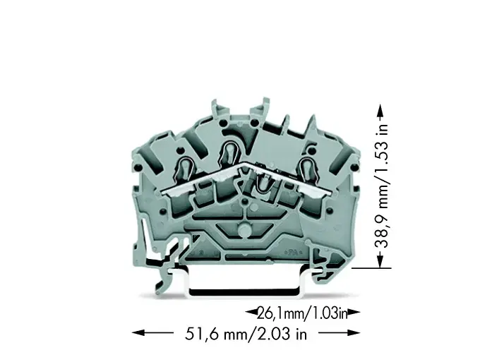 Wago 2002-6301 3-vadu spailes bloks Photo 2