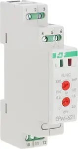 Реле тока F&F EPM-621 16A 1NO/NC 80-265V AC для контроля направления потребления энергии 0-2кВт на DIN-рейку