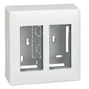 Монтажная коробка Kontakt-Simon 51000002-030 на 2 модуля, белая