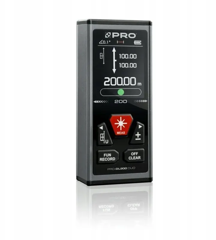 Lāzera tālmērs PRO DL-200 DUO-R divpusējs