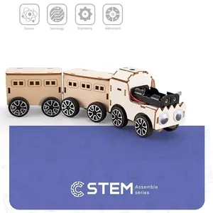 Деревянный сборный конструктор поезд Extra Digital STEM развивающая игрушка