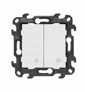 Kontakt-Simon Simon 24 Double Intermediate Switch with Illumination, White, NW7/2L2.01/11