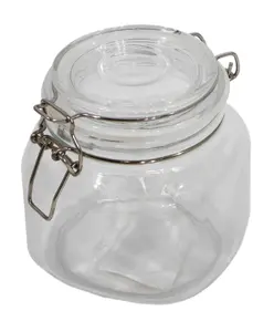 BESK Glass Jar with Glass Lid 750ml