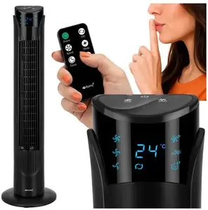 Ruhhy Column Fan 90cm Black with Remote Control