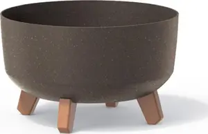 Цветочный горшок Prosperplast Gracia Low Eco Wood DGRL300LW, кофейный