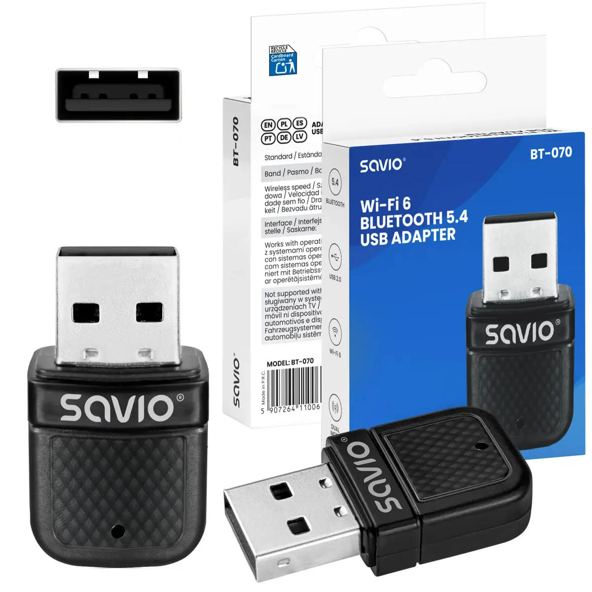Адаптер Bluetooth 5.4 Savio BT-070 Photo 5
