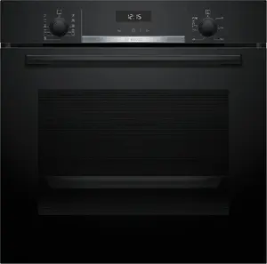 Встраиваемый электрический духовой шкаф Bosch Serie 6 HBG557EB3, 71 л, класс А+, паровая очистка, черный