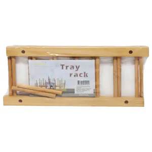 BESK Wooden Dish Rack 30x12 cm