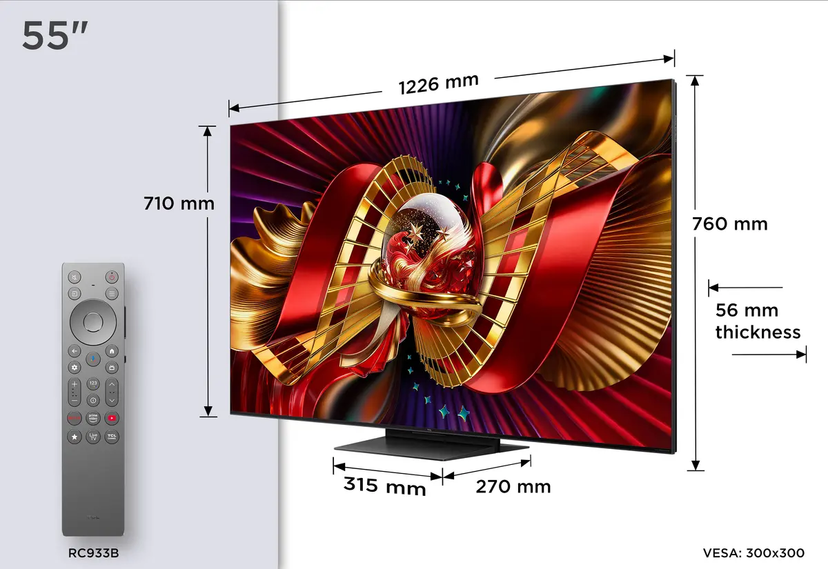 Телевизор TCL C8L 55" 4K Ultra HD SQD-Mini LED Smart TV Photo 2