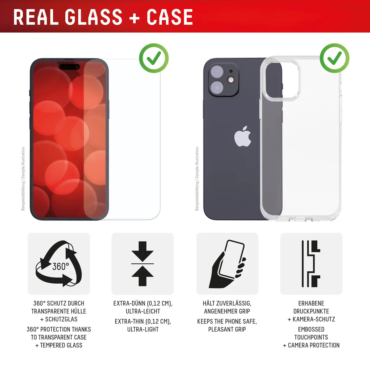 Защитное стекло и чехол Displex для Apple iPhone 17 Photo 4