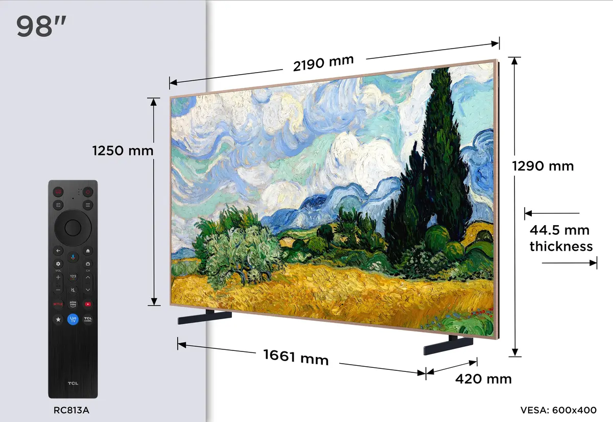 TCL A400 Pro 98A400 Pro 98" 4K Ultra HD viedtelevizors Photo 4