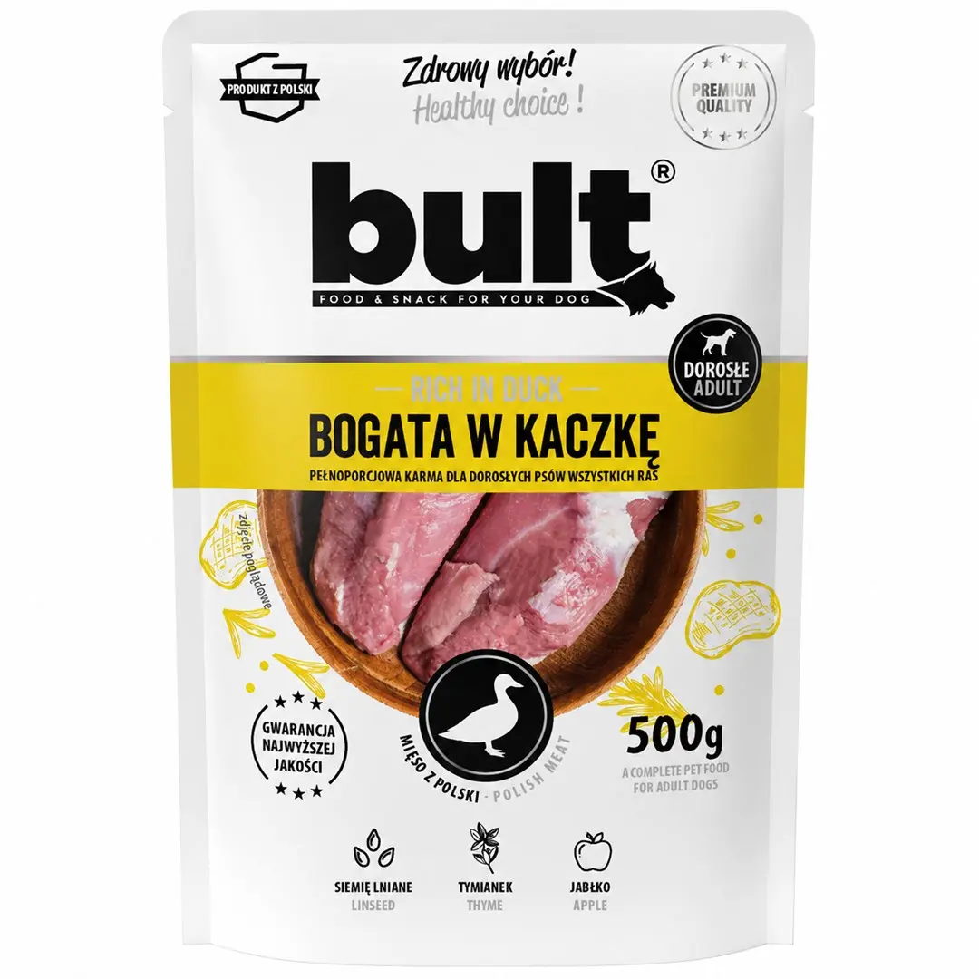 BULT suņu barība ar pīli, malta