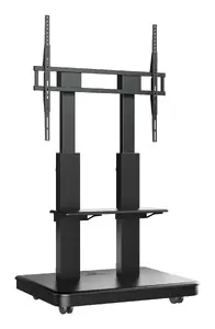 ONKRON TS2811E Mobile TV Stand for 50-120 inch Screens, Black, 125 kg Capacity, VESA 900x800