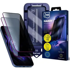 Защитное стекло 3mk Hardy Privzone 9H для Apple iPhone 13, 13 Pro, 14