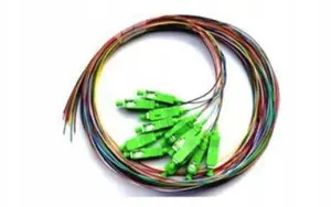 SecurityNET Single-Mode Fiber Optic Pigtail SC/APC 0.9mm 2m, 12-Pack