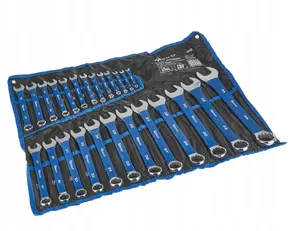 GEKO Combination Wrench Set 6-36mm, 25 Pieces, Chrome Vanadium Steel with Anti-Slip Rubber Grip